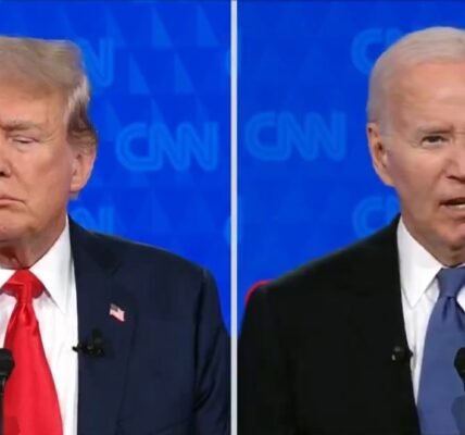 first presidential debate took place between US President Joe Biden and his Republican rival and former President Donald Trump