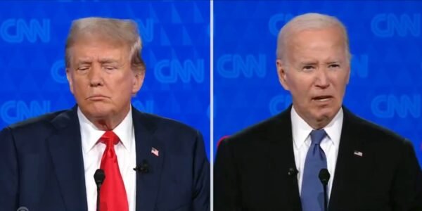 first presidential debate took place between US President Joe Biden and his Republican rival and former President Donald Trump