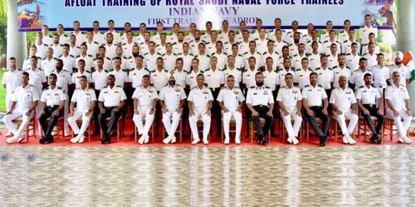 76 trainees of the Royal Saudi Naval Forces (RSNF) completed their Afloat Training Course at Indian Navy's 1st Training Squadron (1TS)