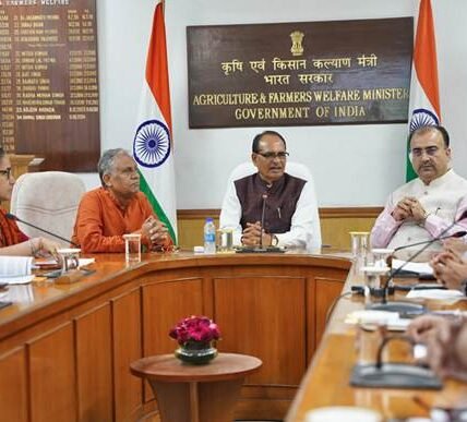 Bihar Agriculture Minister Mangal Pandey met Union Agriculture Minister Shivraj Singh Chouhan in New Delhi