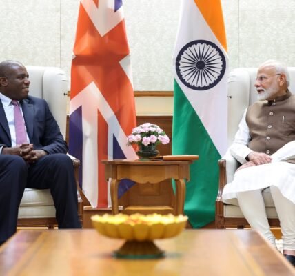 British Foreign Secretary David Lammy meets Prime Minister Narendra Modi in New Delhi