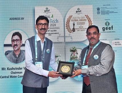 CWC wins GEEF Global WaterTech Award under 'Water Department of the Year' category at Global Water Tech Summit – 2024