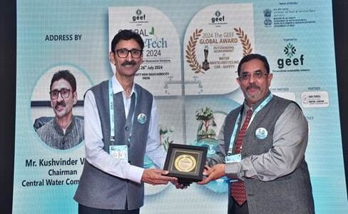 CWC wins GEEF Global WaterTech Award under 'Water Department of the Year' category at Global Water Tech Summit – 2024
