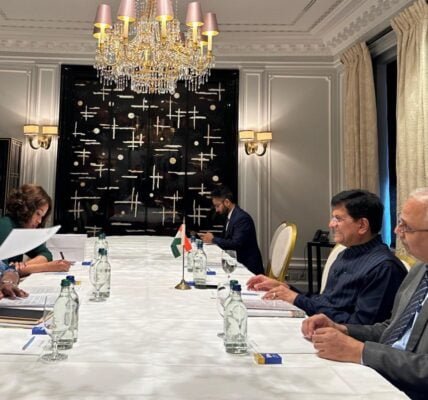 Commerce Minister Piyush Goyal meets WTO Director General, Indian diaspora and potential investors on first day of Zurich visit