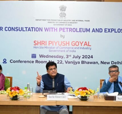 Compliance of the Petroleum and Explosives Industry must be balanced with public safety Piyush Goyal