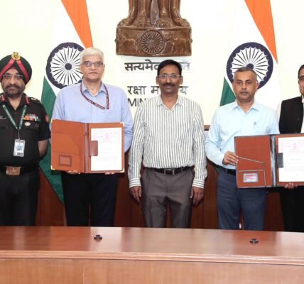 Defence Ministry signs MoU to set up test facilities for unmanned aerial systems, communications and mechanical & materials under Uttar Pradesh Defence Industrial Corridor