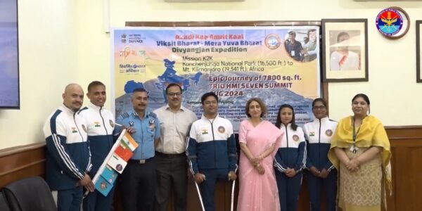 Defence Ministry's Divyaangjan Expedition flagged off from New Delhi to Mt Kilimanjaro through Kanchenjunga National Park
