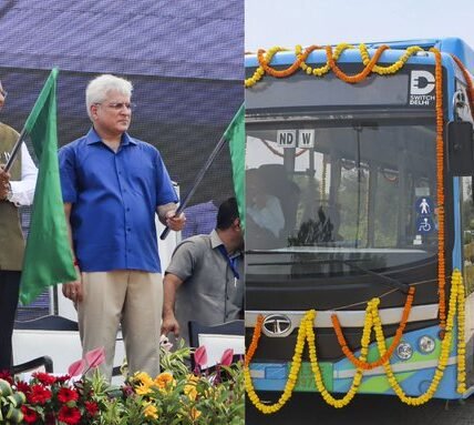 Delhi Lieutenant Governor VK Saxena flagged off 320 new electric buses