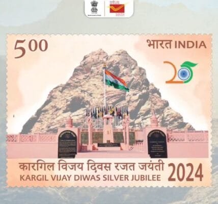 Department of Posts releases commemorative postage stamp on the occasion of Silver Jubilee of Kargil Vijay Diwas
