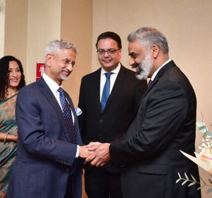 EAM Dr. S. Jaishankar arrived in Mauritius on a two-day official visit