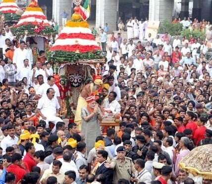 Gujarat Lord Jagannath's 147th Rath Yatra began today amid tight security