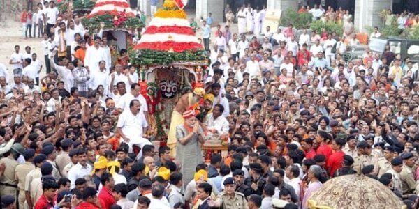 Gujarat Lord Jagannath's 147th Rath Yatra began today amid tight security