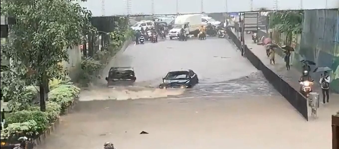 Heavy rains in Mumbai today affected normal life
