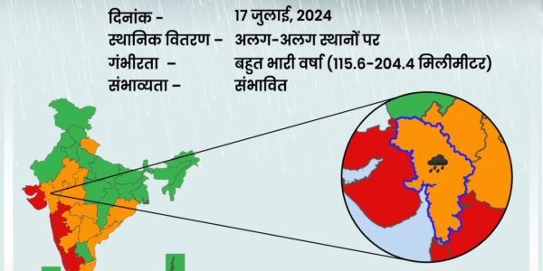 IMD issued red alert for heavy rains in the west coast and Gujarat tomorrow