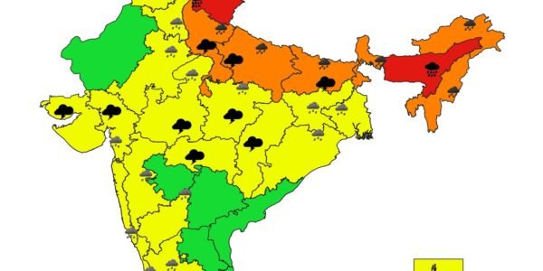 IMD predicted heavy rains in the north-eastern parts of the country in the next four to five days.