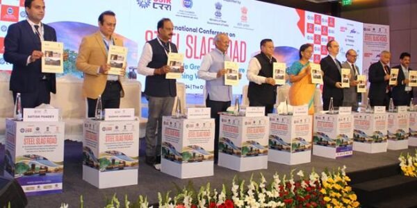 International Conference on Steel Slag Road Member (Science) Niti Aayog, Dr. V.K.Saraswat releases the Guidelines for Utilization of Steel Slag in Road Construction