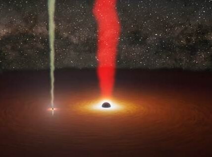 International study directly observes small object in a pair of black holes for the first time