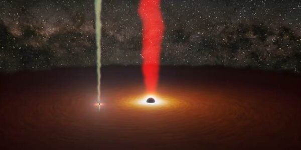 International study directly observes small object in a pair of black holes for the first time