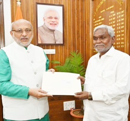 Jharkhand CM Champai Soren submitted his resignation to Governor C.P. Radhakrishnan