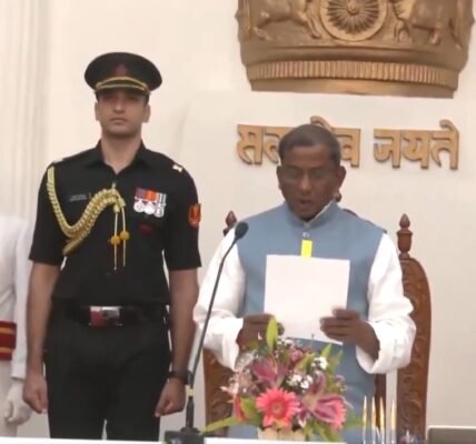 Laxman Prasad Acharya took oath as Governor of Manipur
