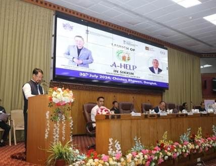 Minister of Animal Husbandry and Veterinary Services Department Puran Kumar Gurung launched the 'A-Help' program in Gangtok