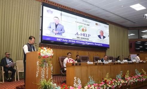 Minister of Animal Husbandry and Veterinary Services Department Puran Kumar Gurung launched the 'A-Help' program in Gangtok