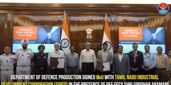 MoD inks MoU to set up testing facilities in Unmanned Aerial System, Electronic Warfare & Electro Optics domains in Tamil Nadu Defence Industrial Corridor