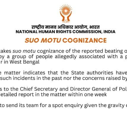 NHRC takes suo motu cognizance of report of public beating of a loving couple in North Dinajpur, West Bengal