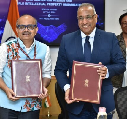 NITI Aayog and WIPO sign agreement to promote innovation and intellectual property
