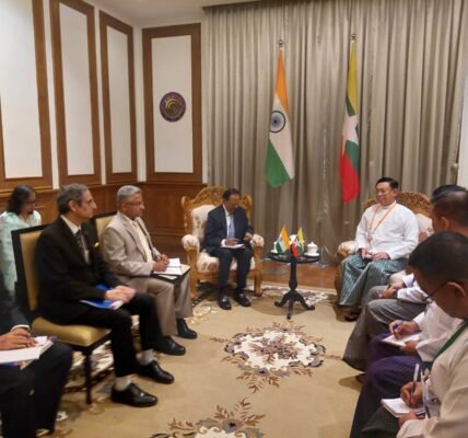 NSA Ajit Doval met the Prime Minister of Myanmar and discussed measures to maintain peace and stability in the border area