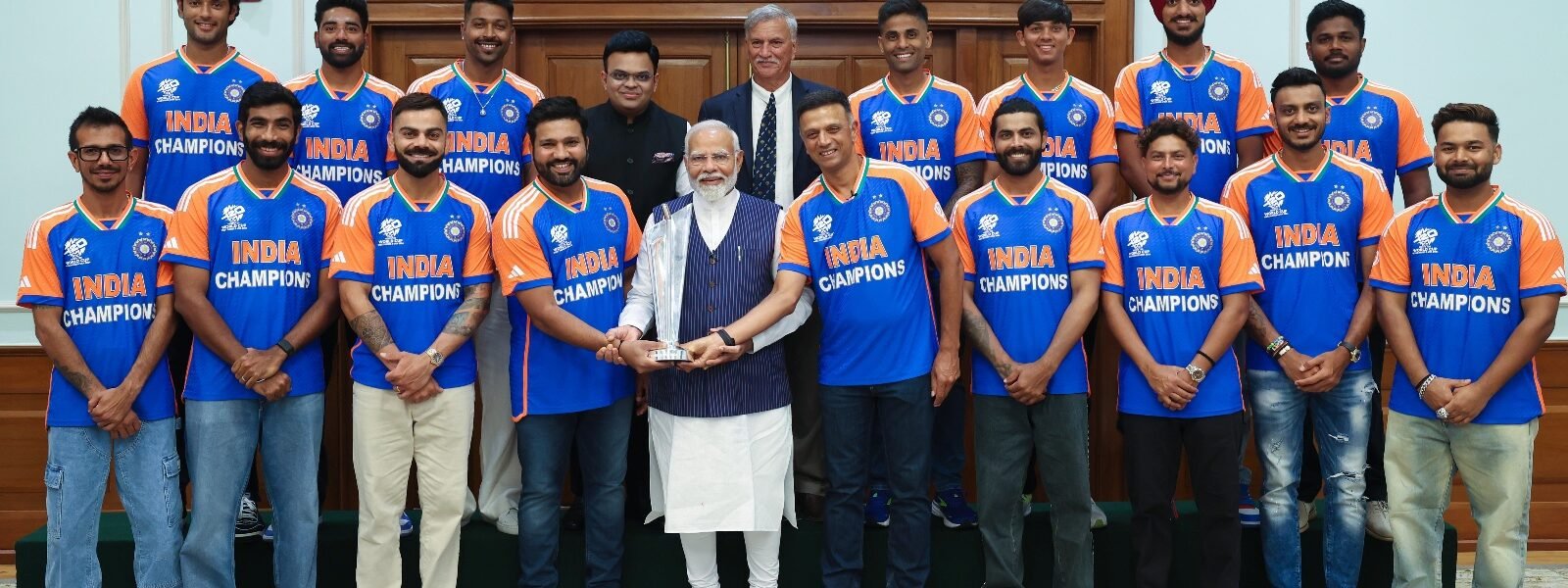 PM Modi hosts 2024 ICC T20 World Cup winners