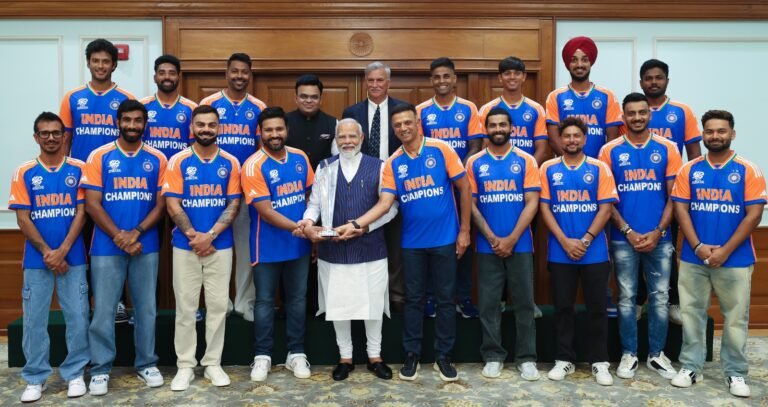 PM Modi hosts 2024 ICC T20 World Cup winners