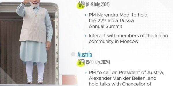 PM Modi will leave today on a three-day official visit to Russia and Austria