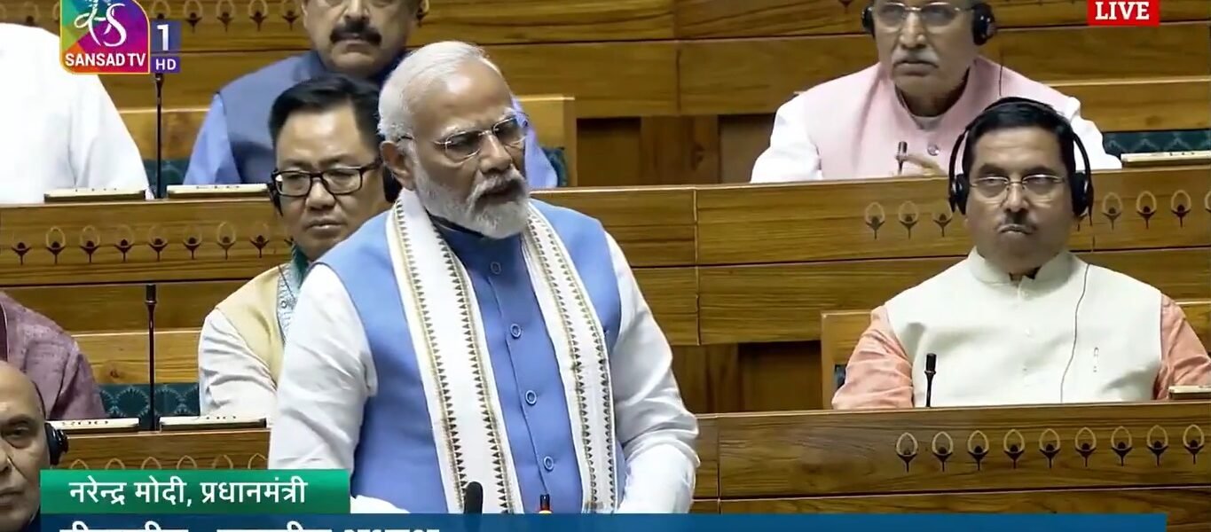PM Narendra Modi responds to the motion of thanks on the President's address in Lok Sabha