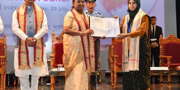 President Draupadi Murmu attended the 13th convocation of the National Institute of Science Education and Research (NISER) in Bhubaneswar
