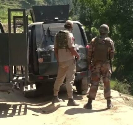 Two soldiers were injured in an encounter with terrorists in a village in Doda district of Jammu and Kashmir early today