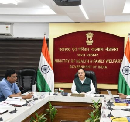 Union Health Minister J.P. Nadda held a review meeting with CDSCO (Central Drugs Standard Control Organization) officials