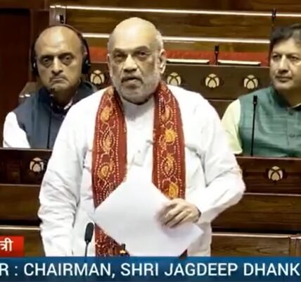 Union Home Minister Amit Shah today participated in the discussion on the situation arising out of the landslide in Wayanad, Kerala in the Rajya Sabha