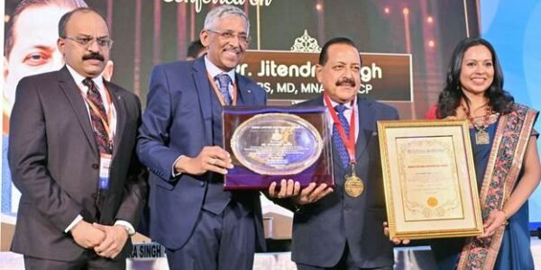 Union Minister Dr. Jitendra Singh honoured with the prestigious Lifetime Achievement Award