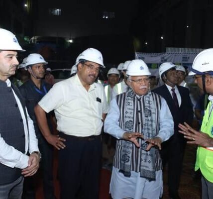 Union Power Minister Manohar Lal visits 2400 MW Tehri Hydro Power Complex