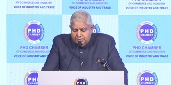 VP Jagdeep Dhankhar addresses the valedictory session of the 4th International Climate Summit on bioenergy