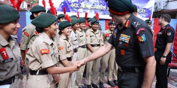 DG NCC flagged off 88th NCC Cadets Mountaineering Expedition to Mount Abi Gamin in Uttarakhand