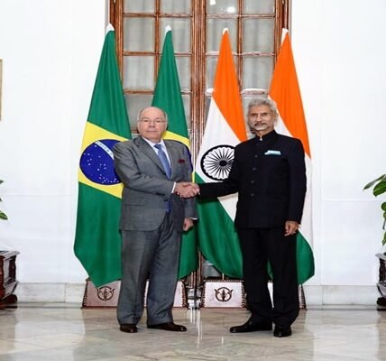 EAM S Jaishankar and Brazilian Foreign Minister to co-chair India-Brazil Joint Commission meeting in New Delhi
