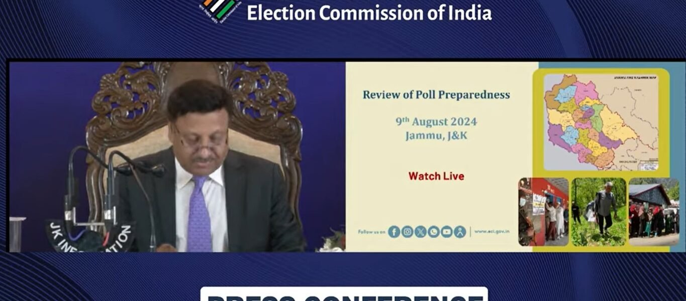 Election Commission is committed to conduct elections in Jammu and Kashmir as soon as possible Chief Election Commissioner Rajiv Kumar