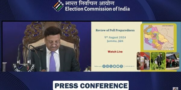Election Commission is committed to conduct elections in Jammu and Kashmir as soon as possible Chief Election Commissioner Rajiv Kumar