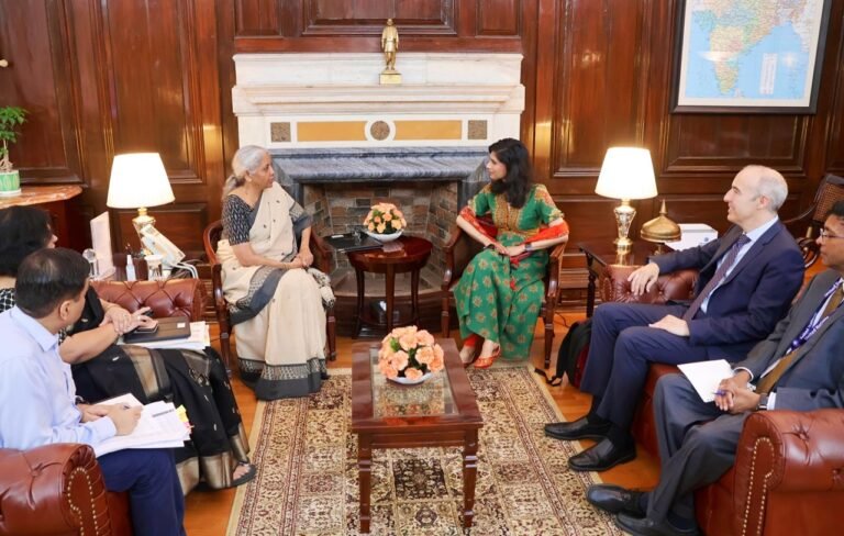Finance Minister Nirmala Sitharaman held a meeting with IMF First Deputy Managing Director Gita Gopinath