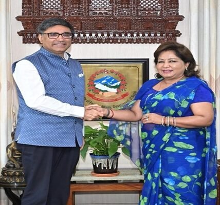 Foreign Secretary Vikram Misri met Nepal Foreign Minister Arzu Rana Deuba in Kathmandu today