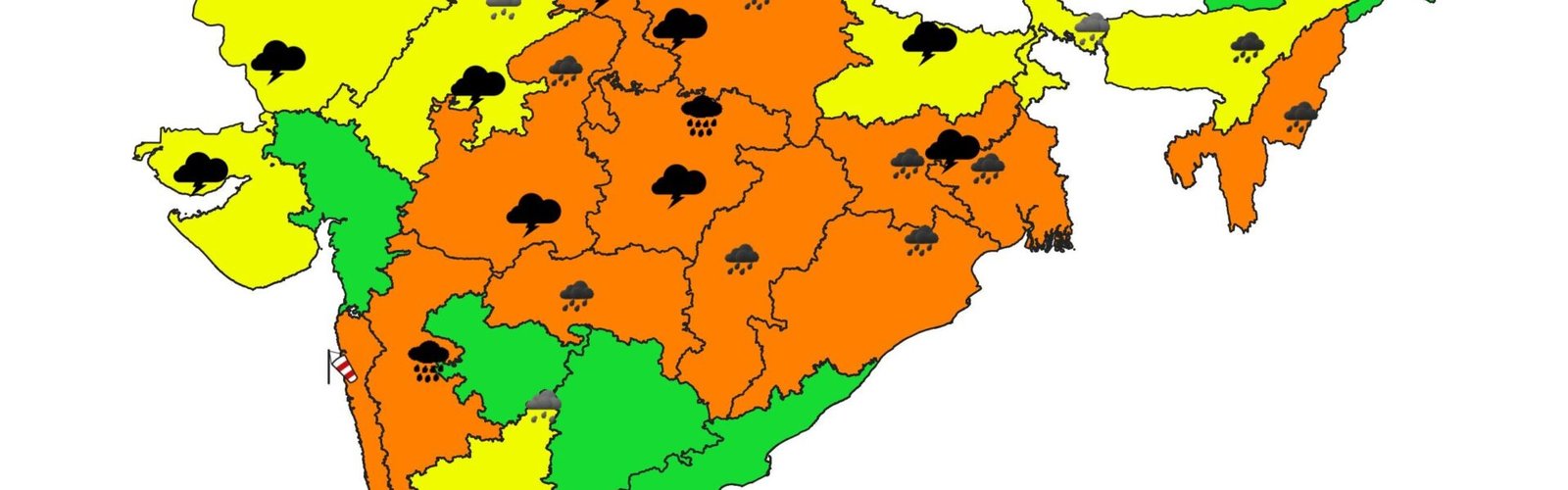 IMD predicted heavy rainfall in various parts of the country