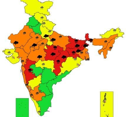 IMD issued a red alert for heavy rains in Jharkhand, Bihar, West Bengal, Chhattisgarh and Madhya Pradesh
