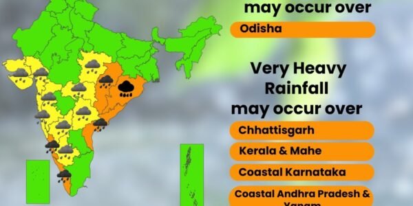 IMD predicted heavy rains in the western, central and coastal areas for the next 2-3 days